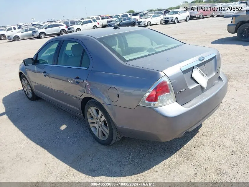 3FAHP02107R279552 2007 Ford Fusion Sel