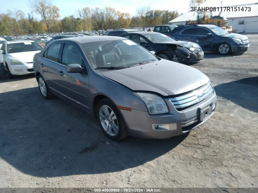 3FAHP08117R151473 2007 Ford Fusion Sel