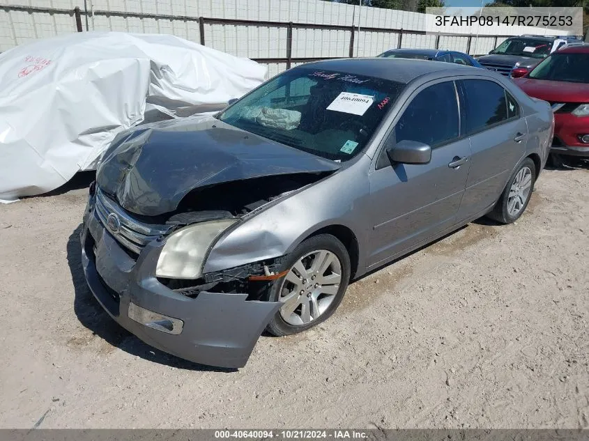 3FAHP08147R275253 2007 Ford Fusion Sel