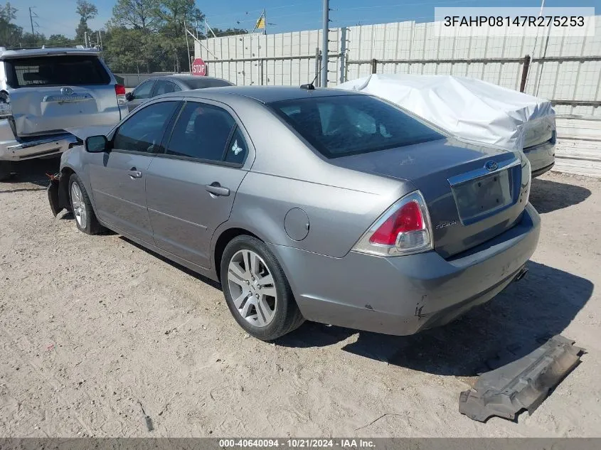 3FAHP08147R275253 2007 Ford Fusion Sel