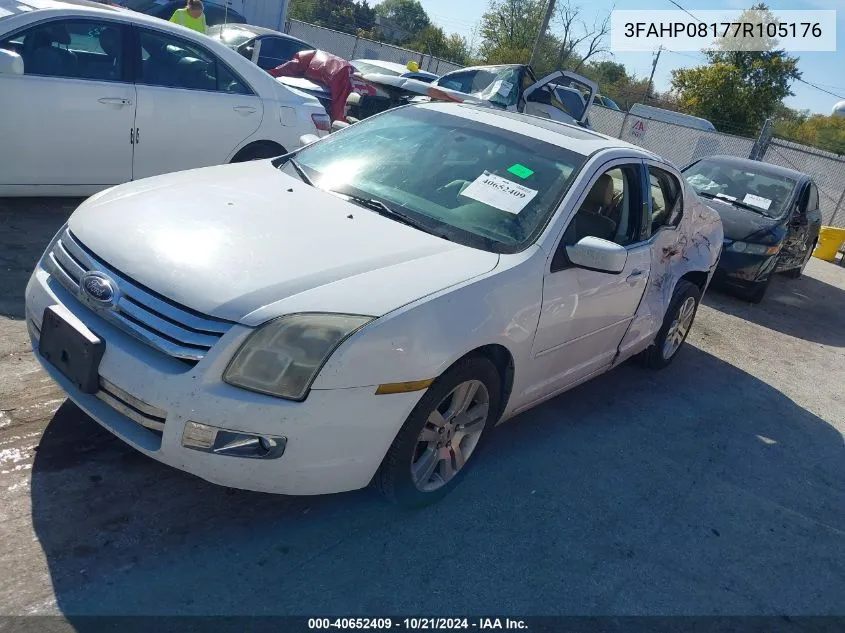 2007 Ford Fusion Sel VIN: 3FAHP08177R105176 Lot: 40652409