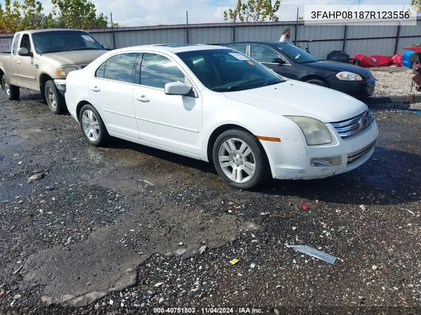 2007 Ford Fusion Sel VIN: 3FAHP08187R123556 Lot: 40751803