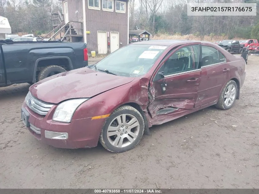 2007 Ford Fusion Sel VIN: 3FAHP02157R176675 Lot: 40793858