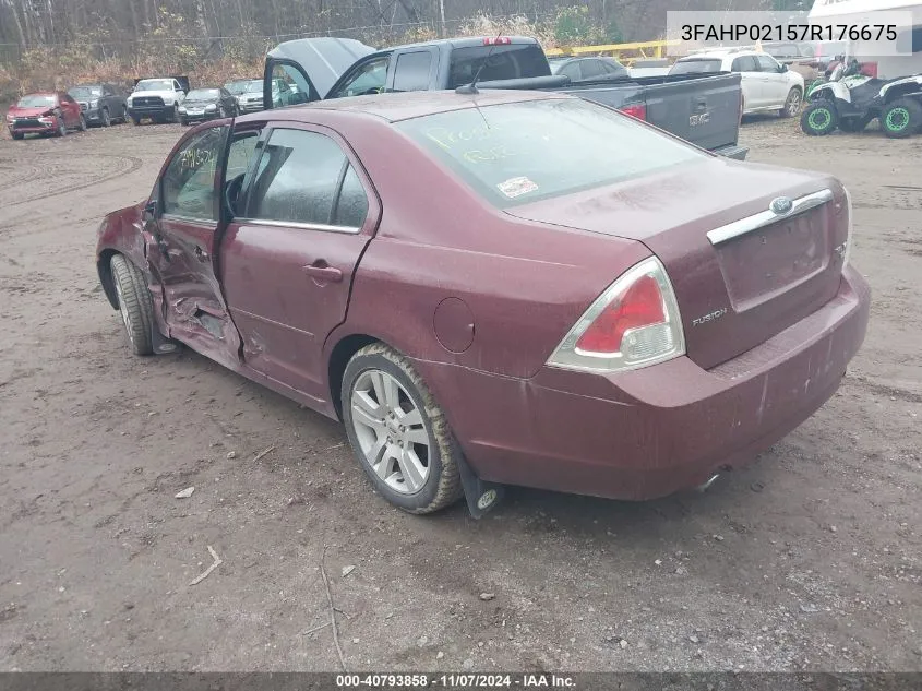 2007 Ford Fusion Sel VIN: 3FAHP02157R176675 Lot: 40793858