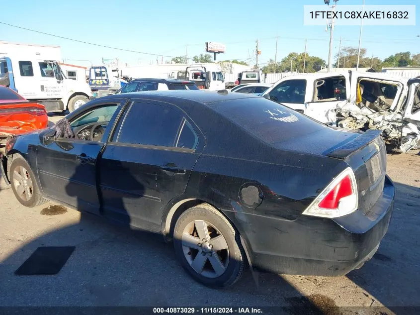 2007 Ford Fusion Se VIN: 1FTEX1C8XAKE16832 Lot: 40873029