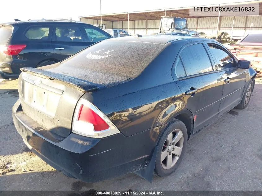 2007 Ford Fusion Se VIN: 1FTEX1C8XAKE16832 Lot: 40873029