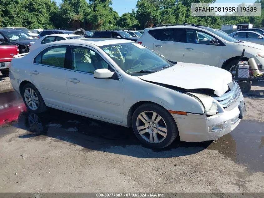 3FAHP08198R119338 2008 Ford Fusion Sel