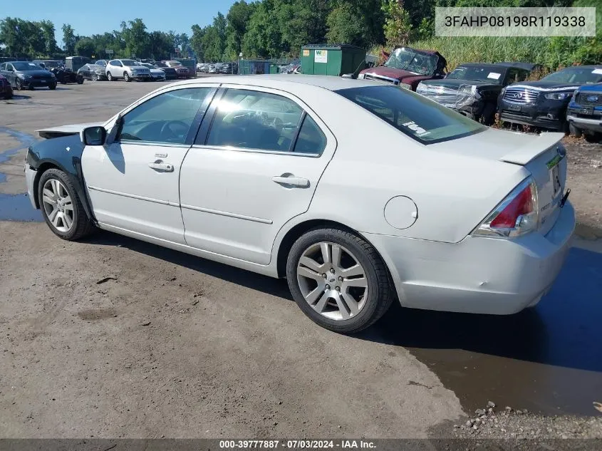 3FAHP08198R119338 2008 Ford Fusion Sel