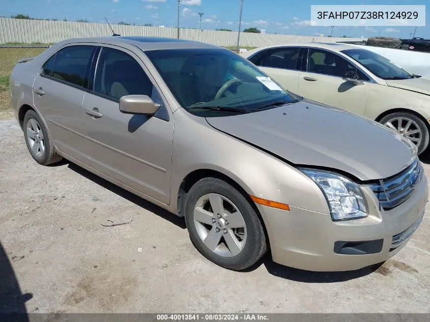 3FAHP07Z38R124929 2008 Ford Fusion Se