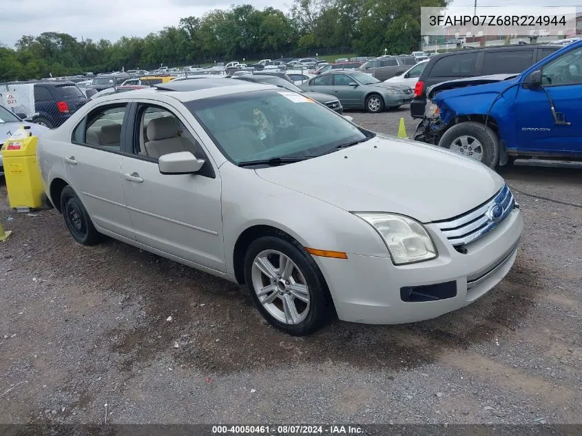 2008 Ford Fusion Se VIN: 3FAHP07Z68R224944 Lot: 40050461