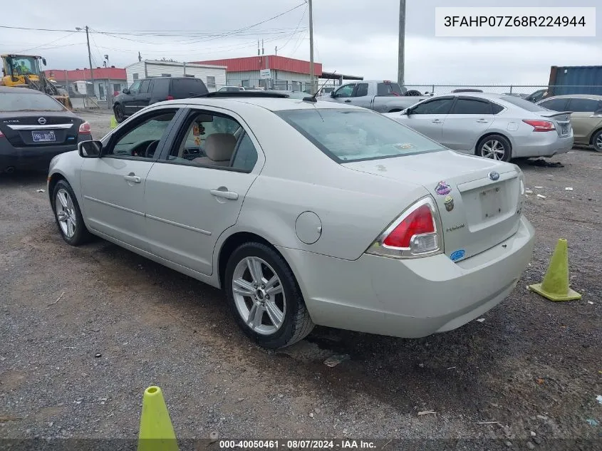 3FAHP07Z68R224944 2008 Ford Fusion Se