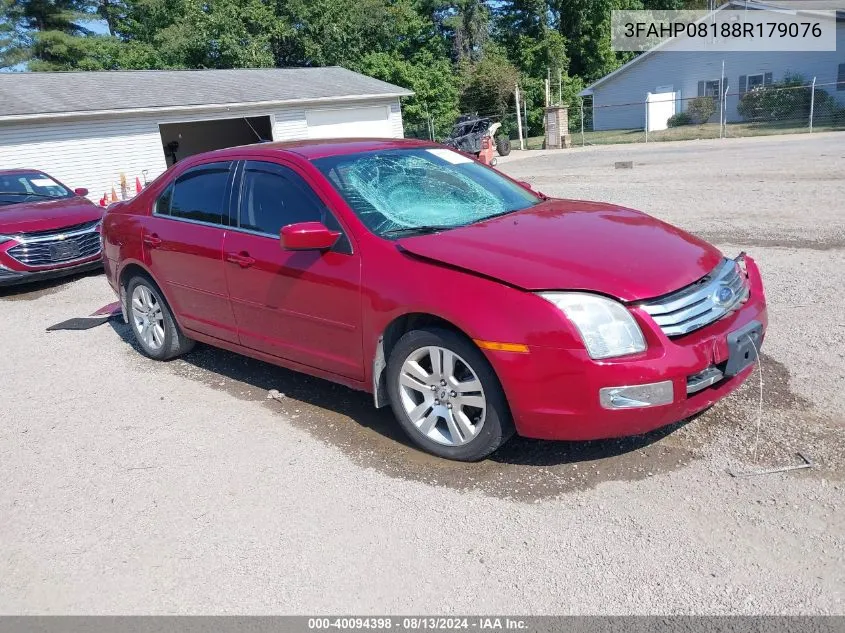 2008 Ford Fusion Sel VIN: 3FAHP08188R179076 Lot: 40094398