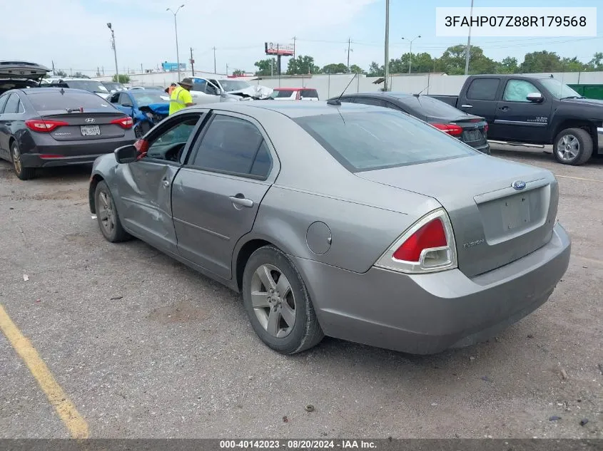 2008 Ford Fusion Se VIN: 3FAHP07Z88R179568 Lot: 40142023