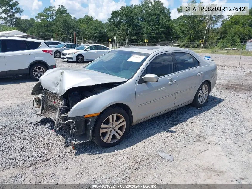 2008 Ford Fusion Sel VIN: 3FAHP08Z08R127642 Lot: 40216921