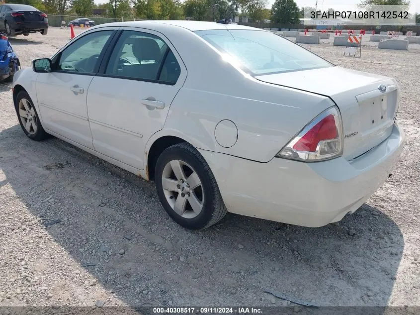 3FAHP07108R142542 2008 Ford Fusion Se