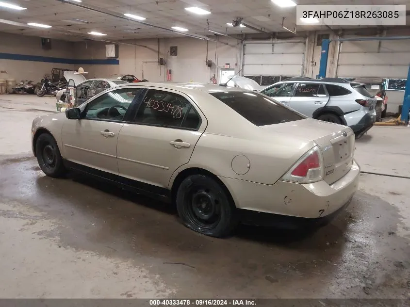 3FAHP06Z18R263085 2008 Ford Fusion S