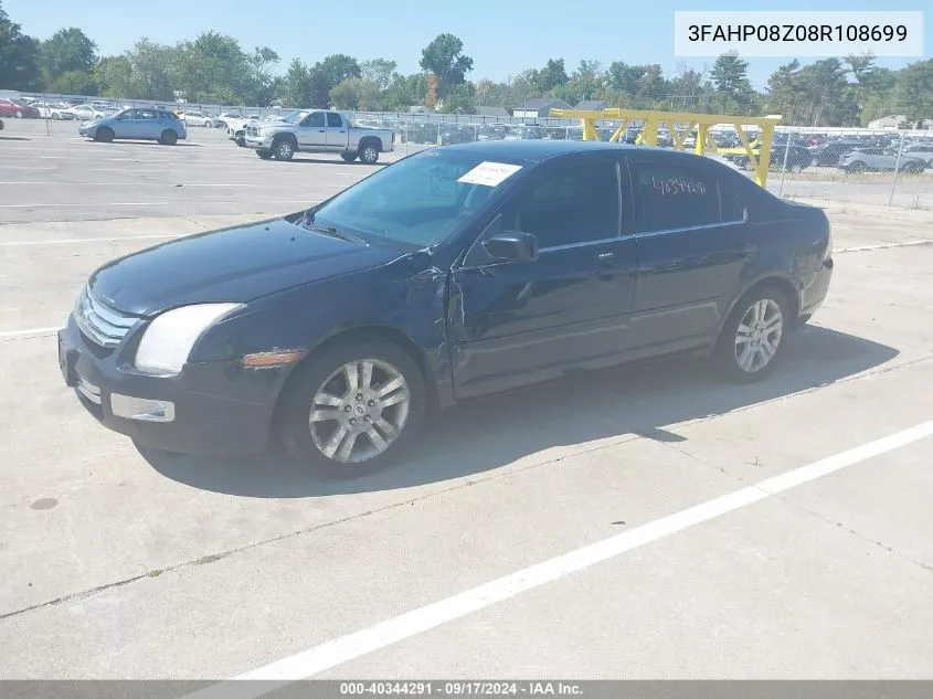 3FAHP08Z08R108699 2008 Ford Fusion Sel