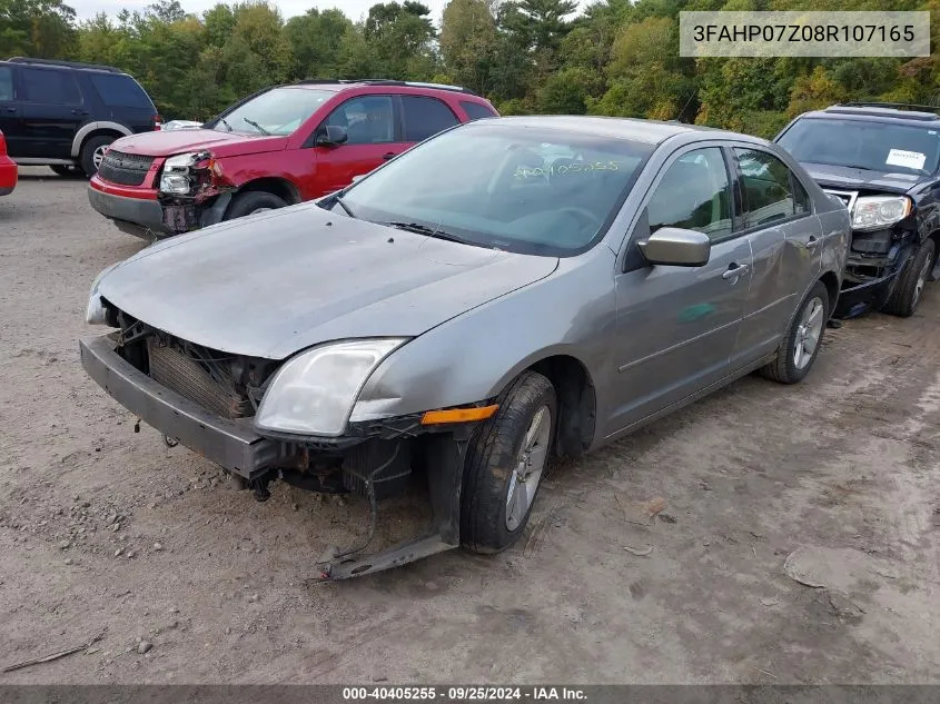 2008 Ford Fusion Se VIN: 3FAHP07Z08R107165 Lot: 40405255