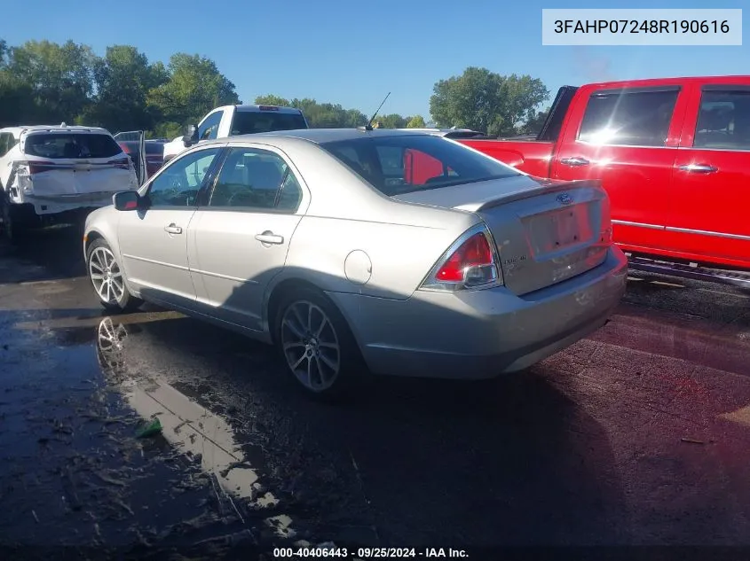 3FAHP07248R190616 2008 Ford Fusion Se