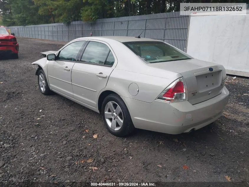 3FAHP07118R132652 2008 Ford Fusion Se