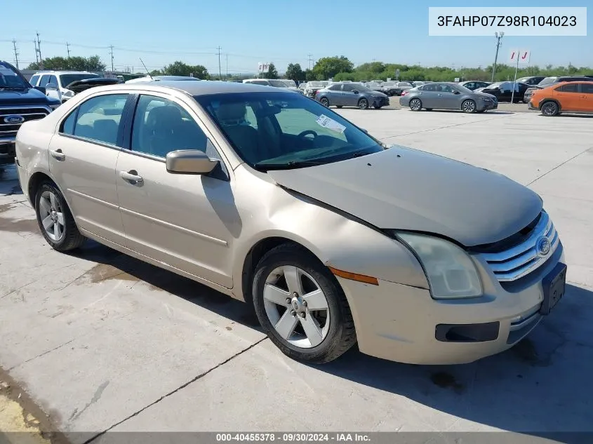 3FAHP07Z98R104023 2008 Ford Fusion Se