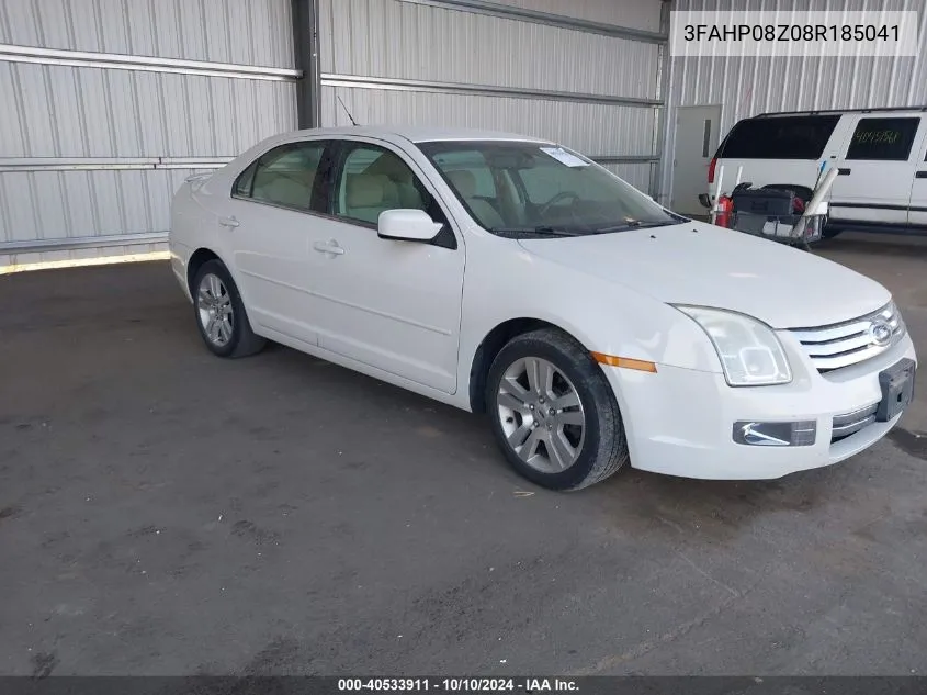 2008 Ford Fusion Sel VIN: 3FAHP08Z08R185041 Lot: 40533911