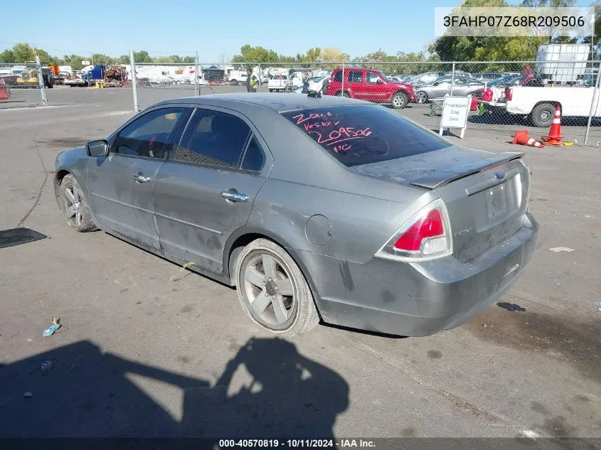 3FAHP07Z68R209506 2008 Ford Fusion Se