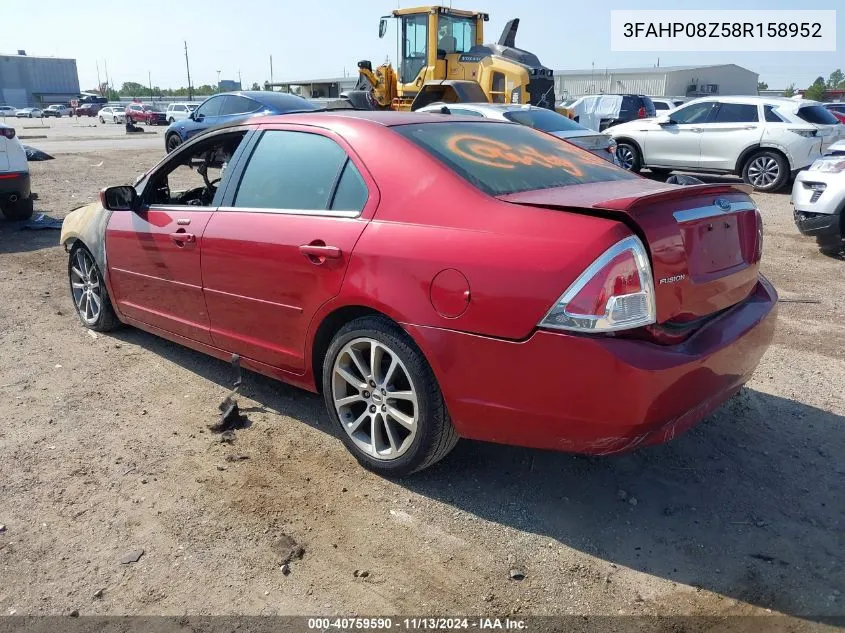 3FAHP08Z58R158952 2008 Ford Fusion Sel