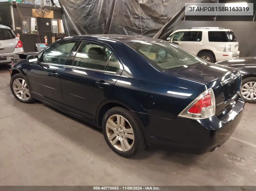 3FAHP08158R163319 2008 Ford Fusion Sel