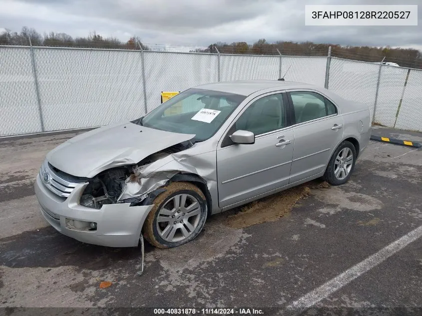 2008 Ford Fusion Sel VIN: 3FAHP08128R220527 Lot: 40831878