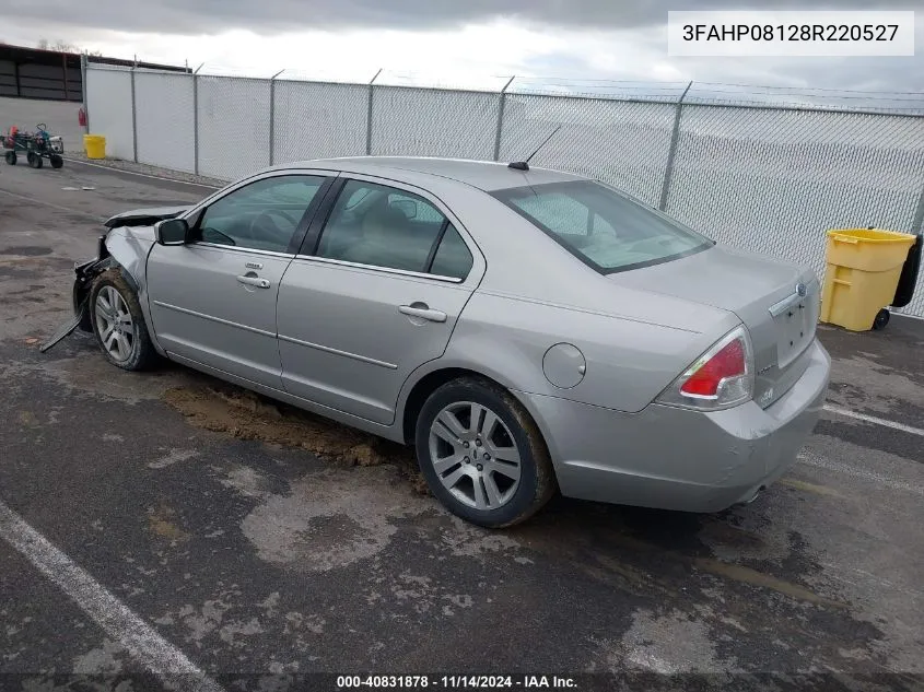 2008 Ford Fusion Sel VIN: 3FAHP08128R220527 Lot: 40831878