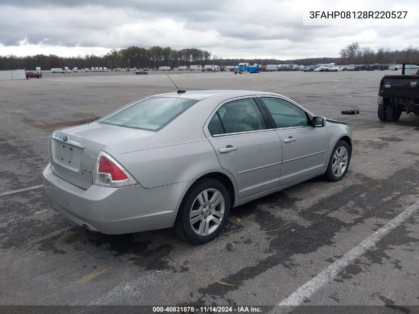 2008 Ford Fusion Sel VIN: 3FAHP08128R220527 Lot: 40831878