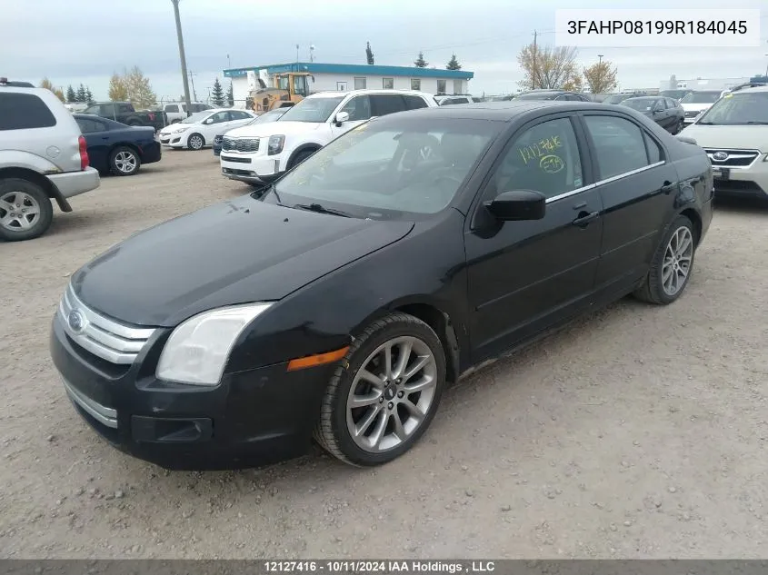 2009 Ford Fusion Sel VIN: 3FAHP08199R184045 Lot: 12127416