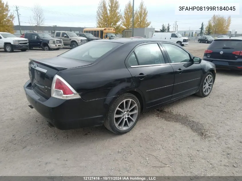 2009 Ford Fusion Sel VIN: 3FAHP08199R184045 Lot: 12127416