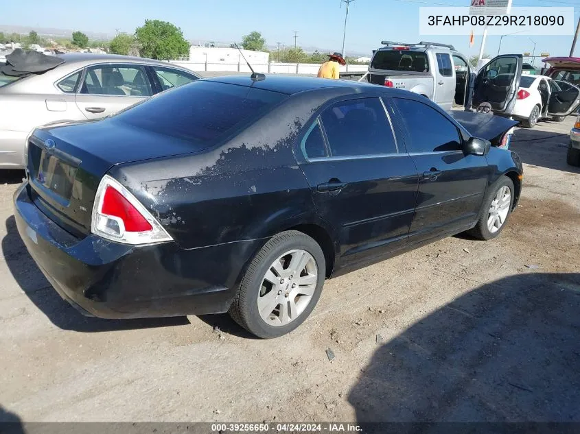 2009 Ford Fusion Sel VIN: 3FAHP08Z29R218090 Lot: 39256650