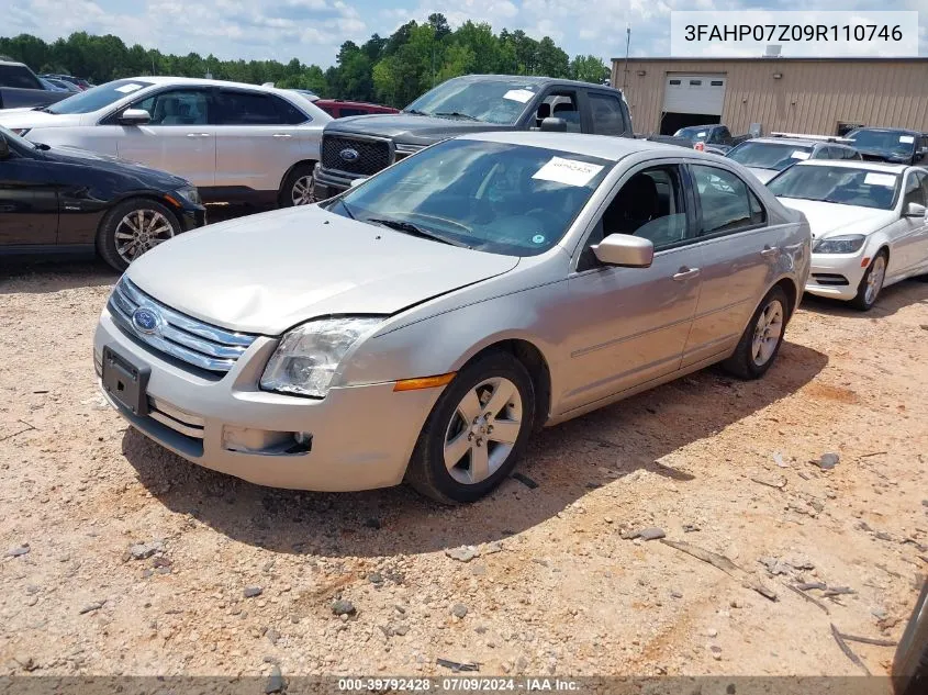 2009 Ford Fusion Se VIN: 3FAHP07Z09R110746 Lot: 39792428