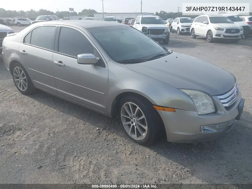 2009 Ford Fusion Se VIN: 3FAHP07Z19R143447 Lot: 39980490