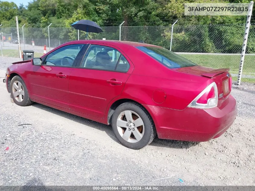 2009 Ford Fusion Se VIN: 3FAHP07Z297R23835 Lot: 40095564