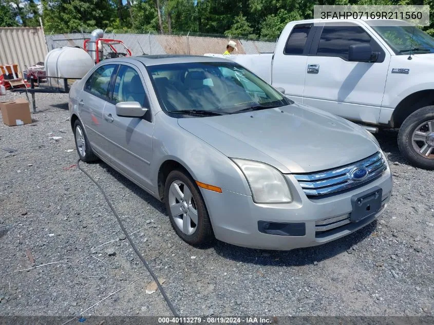 3FAHP07169R211560 2009 Ford Fusion Se