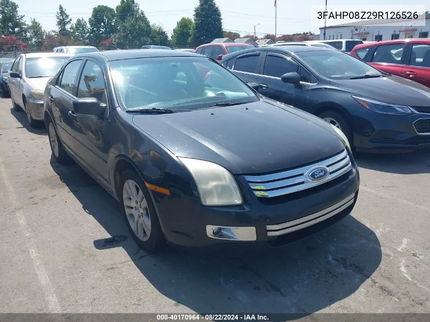 2009 Ford Fusion Sel VIN: 3FAHP08Z29R126526 Lot: 40170964