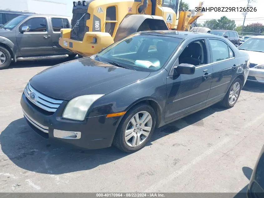 2009 Ford Fusion Sel VIN: 3FAHP08Z29R126526 Lot: 40170964