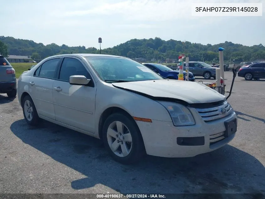 2009 Ford Fusion Se VIN: 3FAHP07Z29R145028 Lot: 40198637