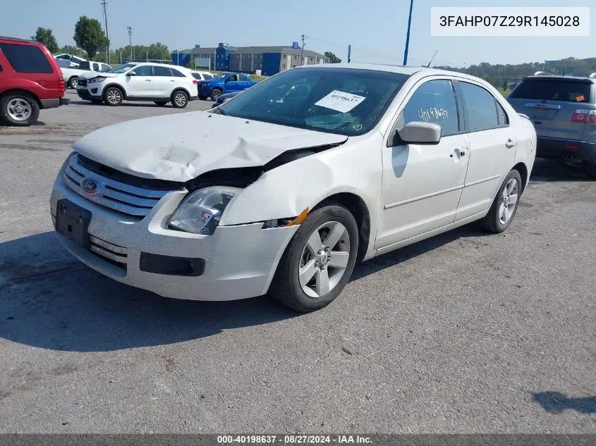 2009 Ford Fusion Se VIN: 3FAHP07Z29R145028 Lot: 40198637