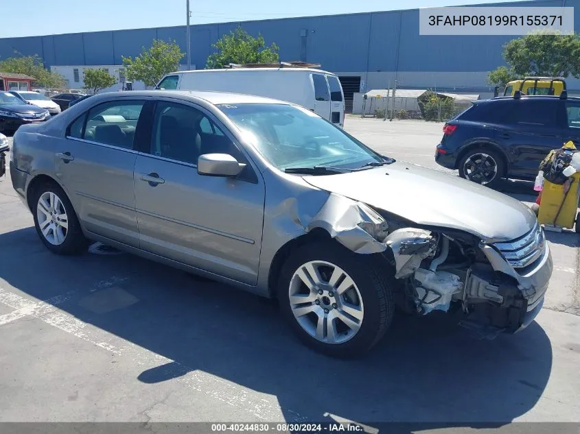 2009 Ford Fusion Sel VIN: 3FAHP08199R155371 Lot: 40244830