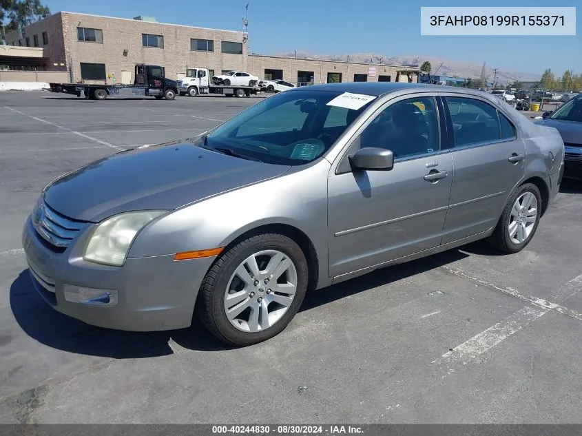 2009 Ford Fusion Sel VIN: 3FAHP08199R155371 Lot: 40244830