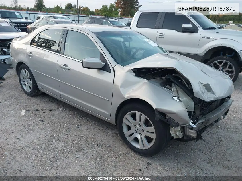 2009 Ford Fusion Sel VIN: 3FAHP08Z59R187370 Lot: 40275410