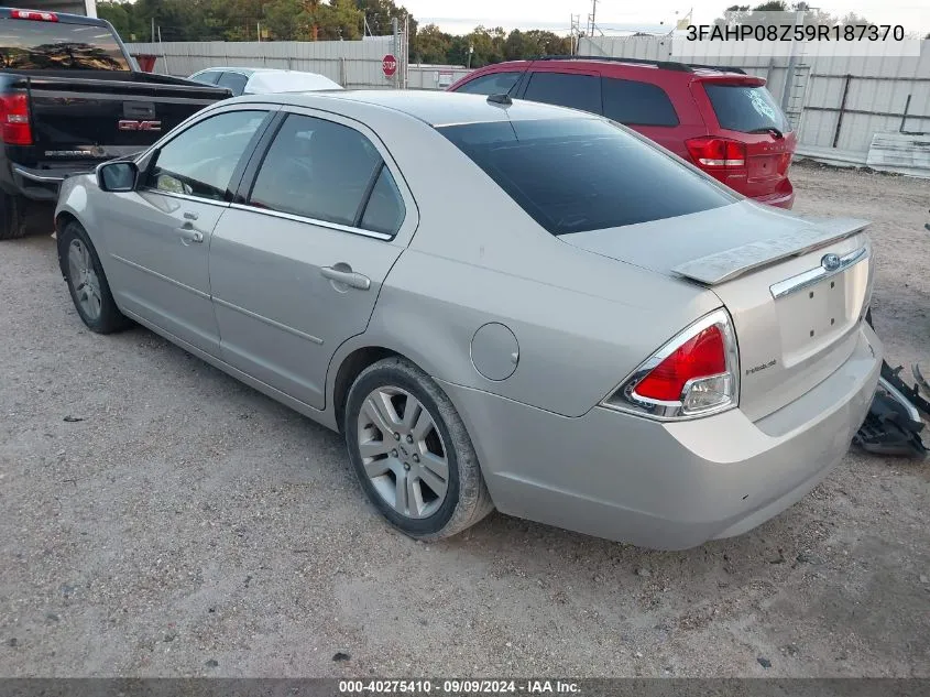 2009 Ford Fusion Sel VIN: 3FAHP08Z59R187370 Lot: 40275410