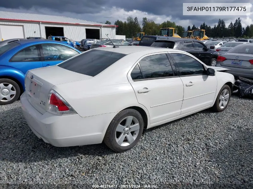 2009 Ford Fusion Se VIN: 3FAHP01179R177475 Lot: 40276473