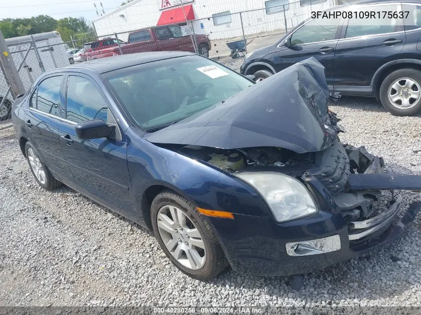 2009 Ford Fusion Sel VIN: 3FAHP08109R175637 Lot: 40280258