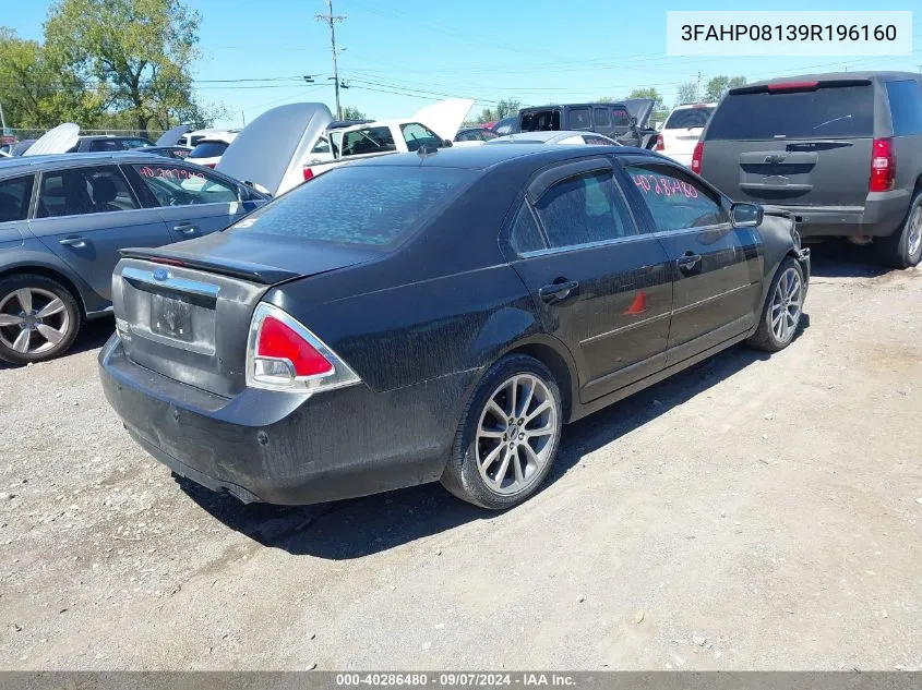 3FAHP08139R196160 2009 Ford Fusion Sel